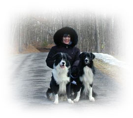 Ginny, Max & Sam in Winter